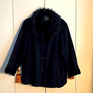 Medium weight suede like women’s short jacket